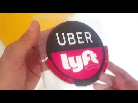 UBER LYFT SIGN - Glowing Wireless LED Rideshare signs