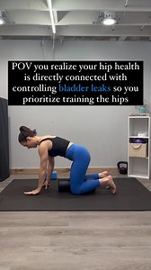 Hips Bladder Control 💦 Save 📌 these for your next warm up If your hips are tight or weak, your pelvic floor has to pick up the slack—and that can lead to leaks, urgency, or that “gotta go NOW” feeling. ▪️Tight hip flexors = more pressure on your bladder ▪️Weak glutes = less support for your pelvic floor ▪️Poor mobility = your body can’t move (or lift) the way it needs to This is why training your pelvic floor is more than just a bunch of kegels. In fact I didn't do any isolated kegels to resto