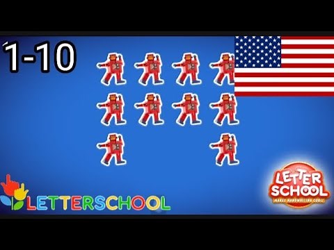 LetterSchool - cursive numbers 1 to 10