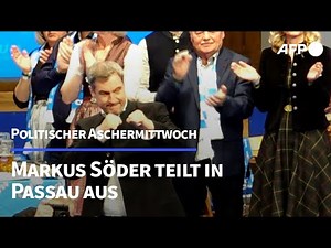 Söder beim Politischen Aschermittwoch: "Deutschland geht voran" | AFP