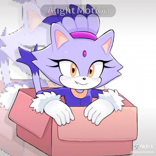 Blaze the Cat Animation: Cute Sonic Fan Art