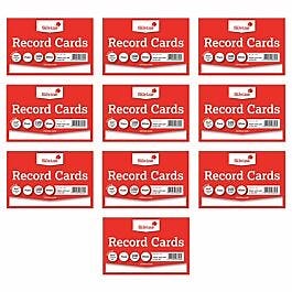 Silvine Record Cards 6x4 Plain Pack of 1000