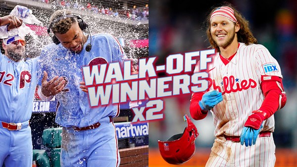 Phillies first to walk off doubleheader since 2004