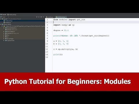 Python Tutorial Modules