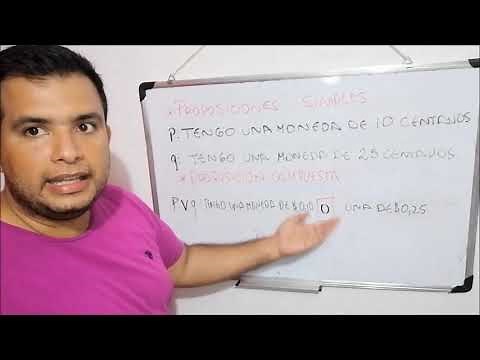 PROPOSICIONES SIMPLES Y COMPUESTAS. CONECTORES LÓGICOS. EJEMPLOS. (LÓGICA VIDEO 5)