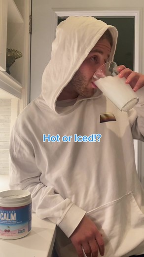 How do you like your Natural Calm Magnesium Powder? Hot or Iced? Our magnesium citrate powders are made with organic fruit flavours and sweetened with stevia. Drink it like a soothing tea, add it to cold water, smoothies, or juice✨ #NaturalCalm #MagnesiumPowder #Magnesium #suplements #amazonfinds