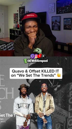 Quavo & Offset on “We Set The Trends” 🫨 LAST Migos collab too!! #migos #reaction #throwback #hiphop