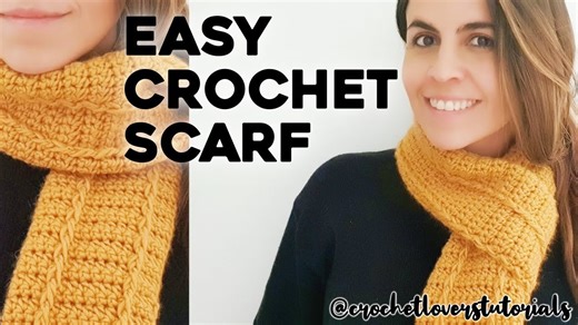 How to Crochet an Easy Unisex Scarf – Quick and Simple Beginner Tutorial