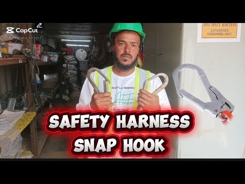 Safety harness snap hook safety 