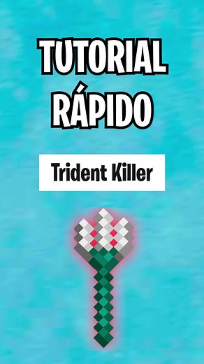 Cómo hacer un TRIDENT KILLER en 1 minuto #minecraft #tridentkiller #tiktokminecraft
