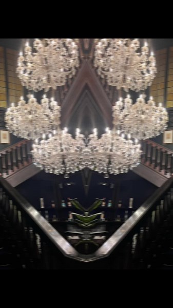 Chandelier Model Steps with Joe Black