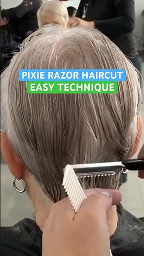 SHORT PIXIE RAZOR HAIRCUT EASY TECHNIQUE: Complete Tutorial Linked Below! 🔥🔥🔥