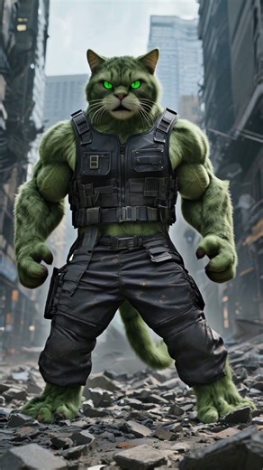 “Cat Cop: Rise of the Feline Force 🚨🔥”#CatCop #ActionCat #FelineHero