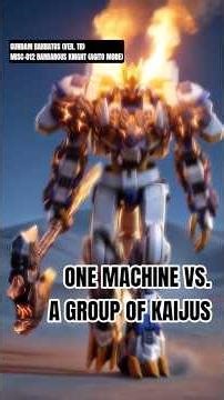 One MACHINE vs a group of KAIJUS challenge. Who will win?