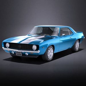Chevrolet Camaro SS 1969 - 3D Model by SQUIR