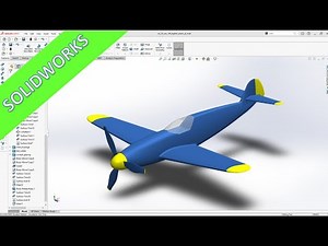 WW-109 Fighter Plane - Part 7 - Final - SolidWorks 2020 Training - Surfaces