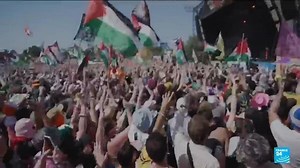 Irish rap group Kneecap performs controversial Glastonbury set