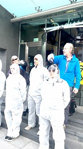 2.7K views · 17 reactions | Extinction Rebellion protestors outside the Irish Funds Annual Global Funds Conference. They are calling for Irish Funds to expel several the “worst-offending companies” in fossil fuel investment. | FM104 | Facebook