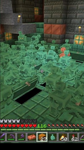 Fast easy way to get copper golem statues #minecraft #minecraftsurvival #minecrafttipsandtricks