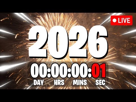 New Year 2026 Countdown 🎇 All Countries & Time Zones