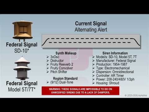 Federal Signal Siren Synth | SD-10/Model 5T/Model 7T [V2]
