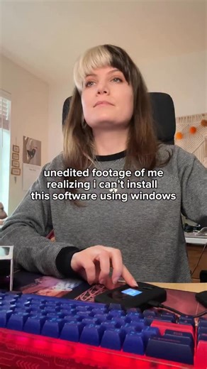 Tracketpacer on Instagram: "unedited footage of me realizing i cannot install this software using windows 😒 #networkengineer #womeninstem #windowsvslinux"