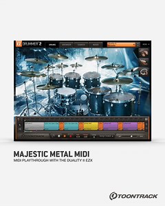 2.9K views · 71 reactions | Here’s a quick example of some grooves and fills from Alex Landenburg’s Majestic Metal MIDI pack played back by the Duality II EZX. | Toontrack | Facebook