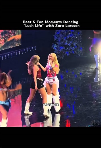 Fans “Lush Life” = pure joy! 💃✨Here are the Best 5 fan dance moments vibing to this iconic hit by Zara Larsson! 🎶🔥Which one is your favorite? 👇#ZaraLarsson #LushLife #FanMoments #DanceVibes #MusicFans #Viral #FYP