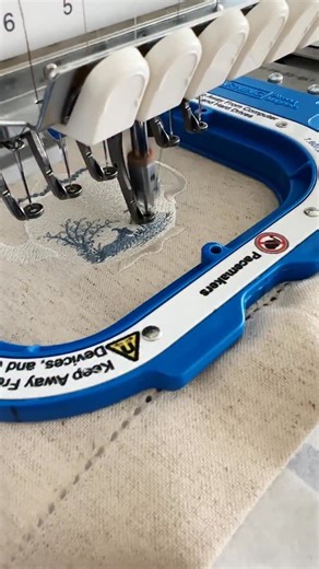 Vintage Toile Teapot…CORRECTION. One jump! Secret project idea, coming up later. The darkness is finally lifting. Thank you for waiting on me, my friends.🥰 Put Vintage Toile in search on the website or see link in comments, below. | Sonia Showalter Machine Embroidery