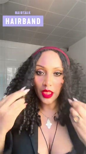 Hair band tutorial #hairstyle #hairband