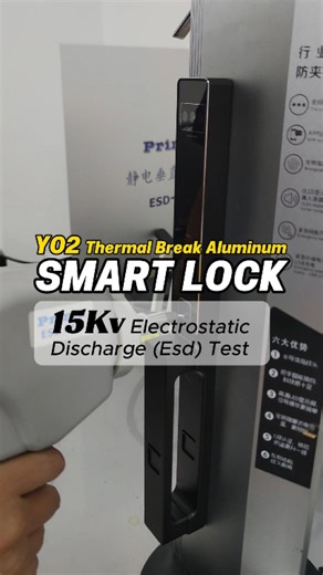 Smart lock manufacturer on Instagram: "#ElectrostaticTest True durability is in the details. Even against invisible static electricity. Our Thermal Break Aluminum Smart Lock: Engineered. Tested. Proven. #SmartLock #RigorousTesting #DurableTech #SmartHome #SecurityFirst #QualityMatters"