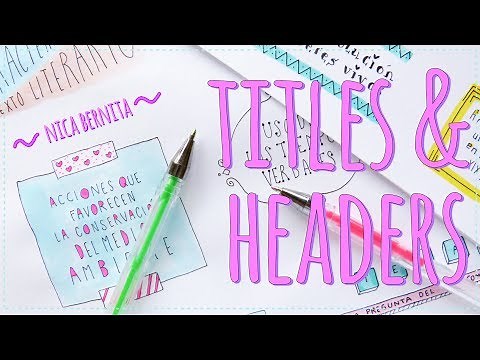 CUTE TITLES & HEADER IDEAS for notes 💛 HOW TO TAKE PRETTY NOTES FOR SCHOOL