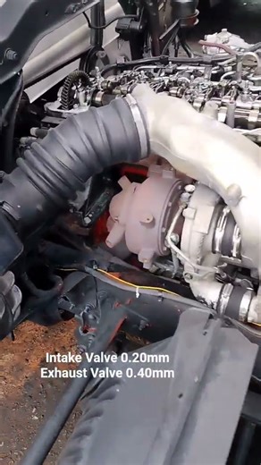HINO Truck JO7E timing marks/valve adjustment #shortvideo #