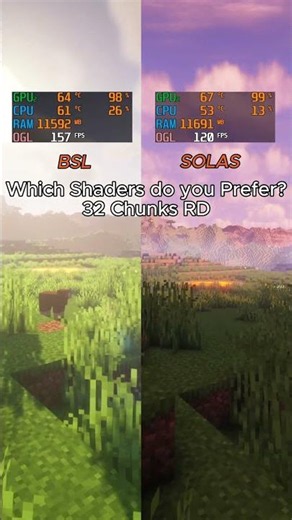 RTX 5070 + Ryzen 7 9800X3D vs Minecraft SOLAS vs BSL 32 Chunks (VOXY 2048 enabled) 1440P