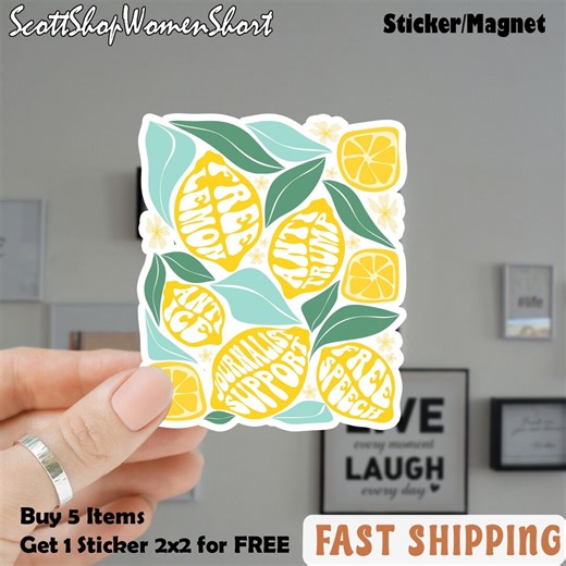 Free Lemon Sticker/car Magnet, Protect Freedom of Speech Sticker, First Amendment Sticker, Journalist Support, Subtle Protest - Etsy