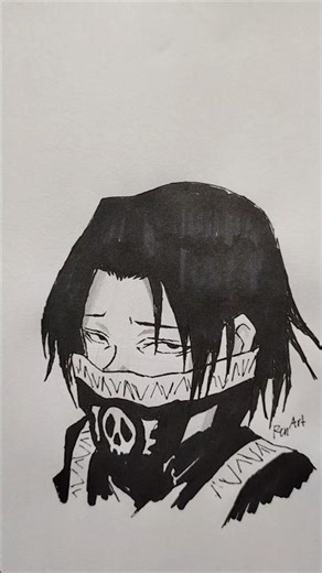 Drawing Feitan from Hunter X Hunter #Feitan #HunterXHunterArt #AnimeDrawing #shorts