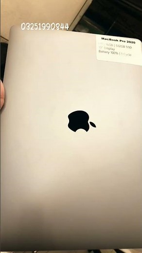 MacBook Pro A2338 (2020) –Apple M1 Chip 16GB RAM-500GB SSD 13-Inch-100% Health | Cycle-1 10/10 neat