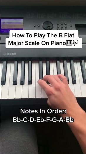 How To Play The B Flat Major Scale On Piano (For Beginners)