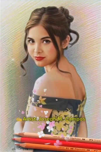 Basic Animated Drawing by me🥰 #animation #drawing #portrait #portraiture #colorpencildrawing #polychromospencils Credit photo reference @mainemendoza🌹 | Joseph Macato Campos