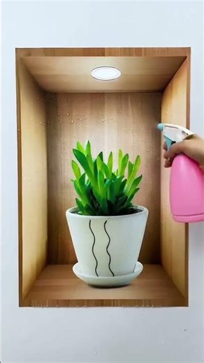 3D Plant Wall Art 🌿 | Self-Adhesive Home Decor | Modern Living Room Decoration Sticker
