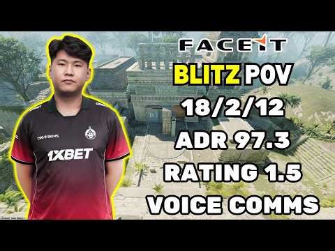bLitz POV + VOICE COMMS (18-12) | Rating 1.5 | CS2 FACEIT SEA - April 22nd 2026