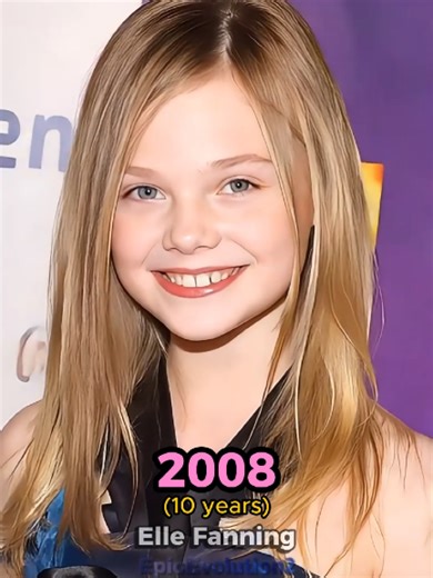 Elle Fanning’s Stunning Evolution (2002–2025) 😳✨ #fyp #evolution #throughtheyears #thenandnow #hollywood
