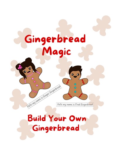 Build Your Own Gingerbread Printable | Christmas Worksheet for Kids | Holiday Craft Activity | Instant Download - Etsy