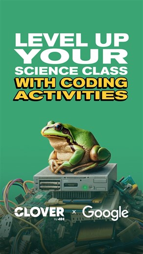 12K views · 32 reactions |  Hands-on coding activities from #CLOVERby4H! Designed by Google for parent teachers with kids grades 3 and up. Get started: https://bit.ly/4aBvCEo  #4H | 4-H | Facebook