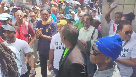 50K views · 753 reactions | WHERE THE MONEY? A group of citizens this afternoon turned up outside Express House in Port of Spain, demanding that the media press the authorities to tell "the truth" about the constitutional impasse surrounding the Auditor General's report of the public accounts of T&T for financial year 2023. Express photojournalist Jermaine Cruickshank was there. | Trinidad Express Newspapers | Facebook
