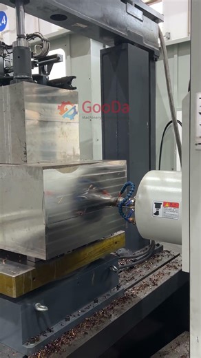 Double-side Machining of S136H Blank with Twin Spindle HMC #plasticmoldsteel #moldsteel #plasticmold