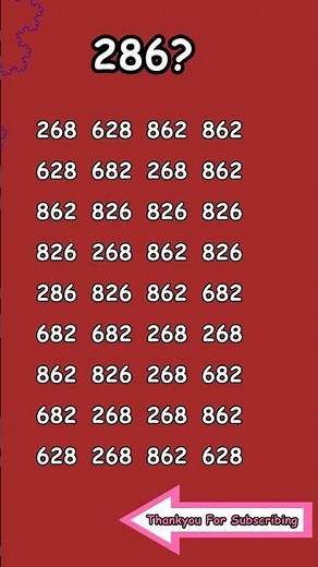 "Solving the Puzzle: How to Find 286 from a Series of Numbers"
