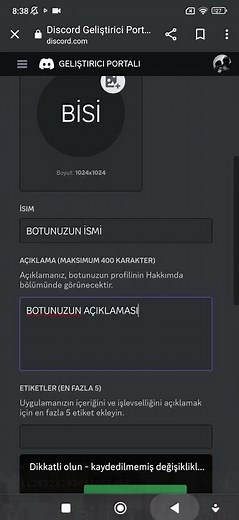 TOKEN NASIL ALINIR | BOT DESİGNER FOR DİSCORD