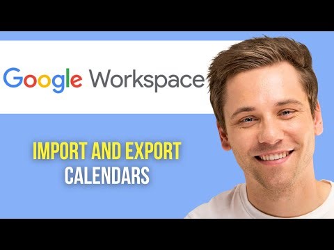 How to Import and Export Calendars on Google Workspace
