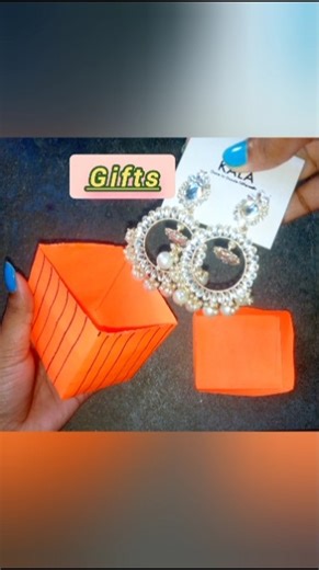 Gift Box Making With Pepar/DIY Easy School Project// #shortsvideo #diy #giftideas